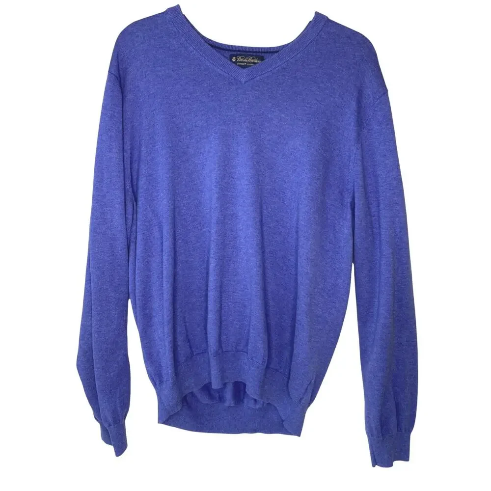 Brooks Brothers Sweater Mens XL 100% Supima Cotton Classic Old Money Pullover